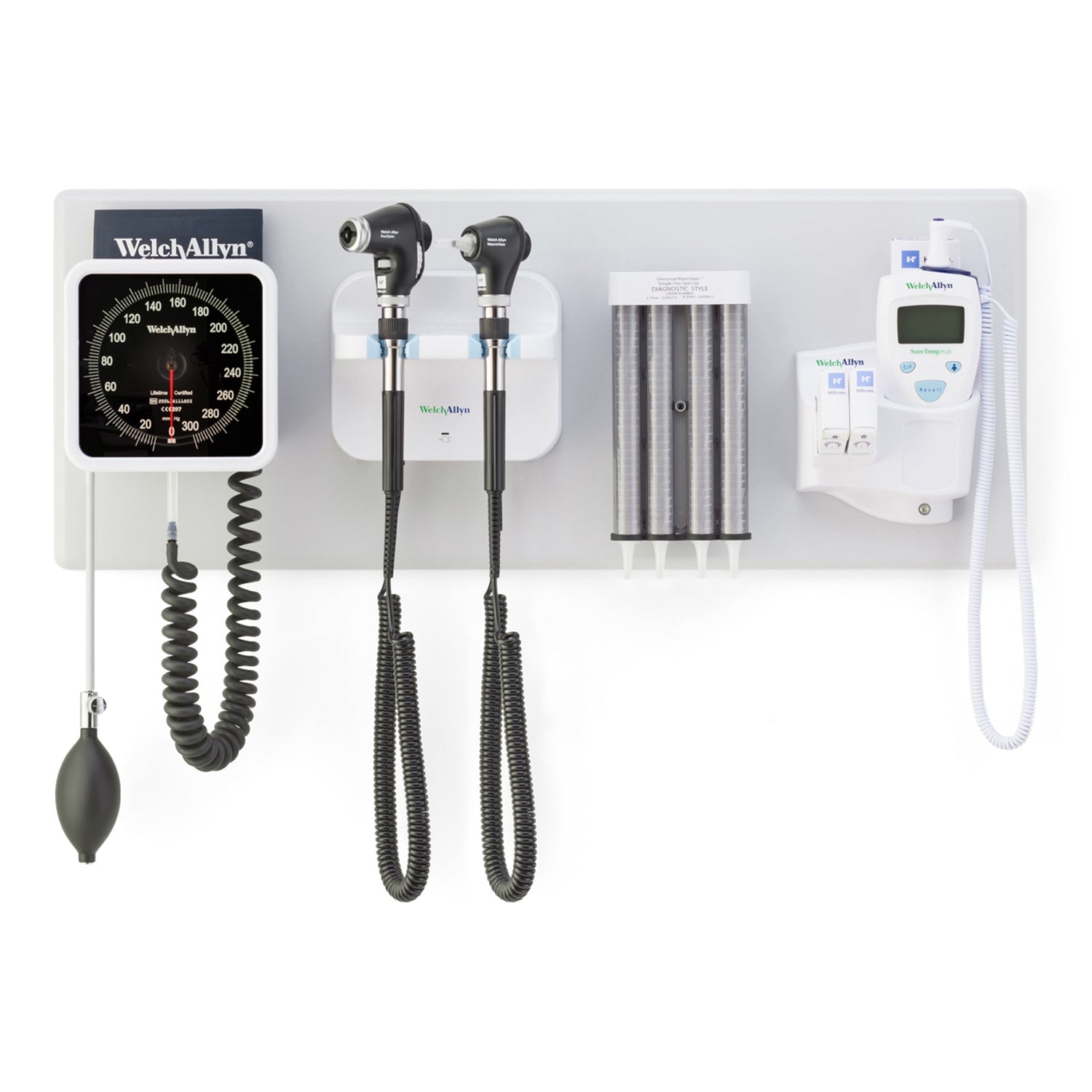 GS777 Integrated Wall System, PanOptic Ophthalmoscope, Macroview Otoscope, with BP, ST (US Only)