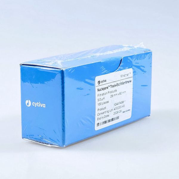 Nuclepore Polycarbonate Hydrophilic Membrane, 5 um, 25 mm x 80 mm, 100/pk