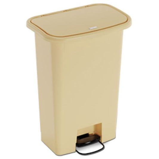 Waste Mate Plastic Waste Receptacle, 18 Gallon, Beige (DROP SHIP ONLY)