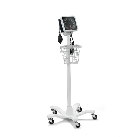 767 Mobile Aneroid Sphygmomanometer with Five-Leg Mobile Stand, Coiled Tube (4.0 ft/1.2 m) (Cuff and Inflation System Not Included) (US Only)