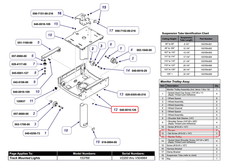 Screw, SHC, 0.250-20 x 1.000, CD/ZN, Epoxy Lock (US Only) (DROP SHIP ONLY) (Delivery Info Sheet Required)