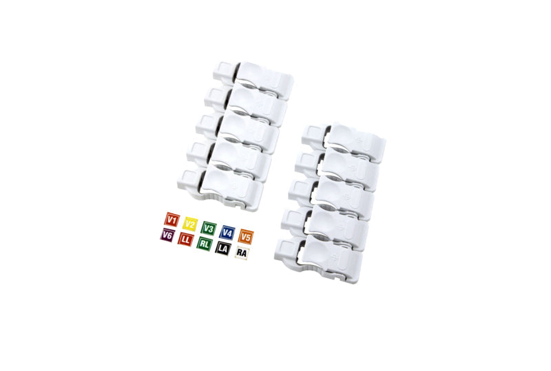 Universal ECG Clips (3mm, 4mm & Snap), 10/pk (US Only) (DROP SHIP ONLY) (Delivery Info Sheet Required)