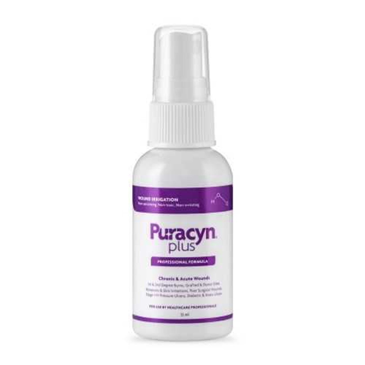 Puracyn Plus Professional, Wound Irrigation & Management Solution, Non-Sterile, Antimicrobial, 55 ml (2 oz), Pump Spray, 12/cs (US Only) (Short-dated; Non-Returnable)