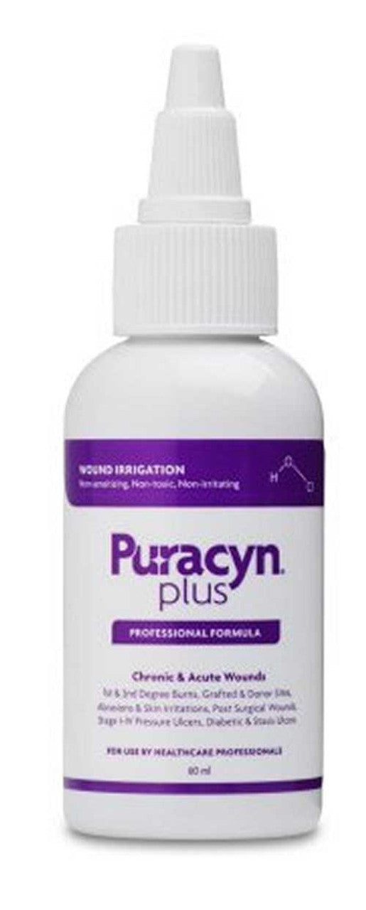 Puracyn Plus Professional, Wound Irrigation & Management Solution, Non-Sterile, Antimicrobial, 55 ml (2 oz), Twist Top, 12/cs (Item is Short-dated; Non-returnable) (US Only)