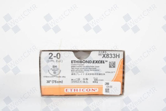 Suture, Taper Point, Size 2-0, 30", Green Braided, Needle SH, _ Circle, 3 dz/bx (Continental US Only)