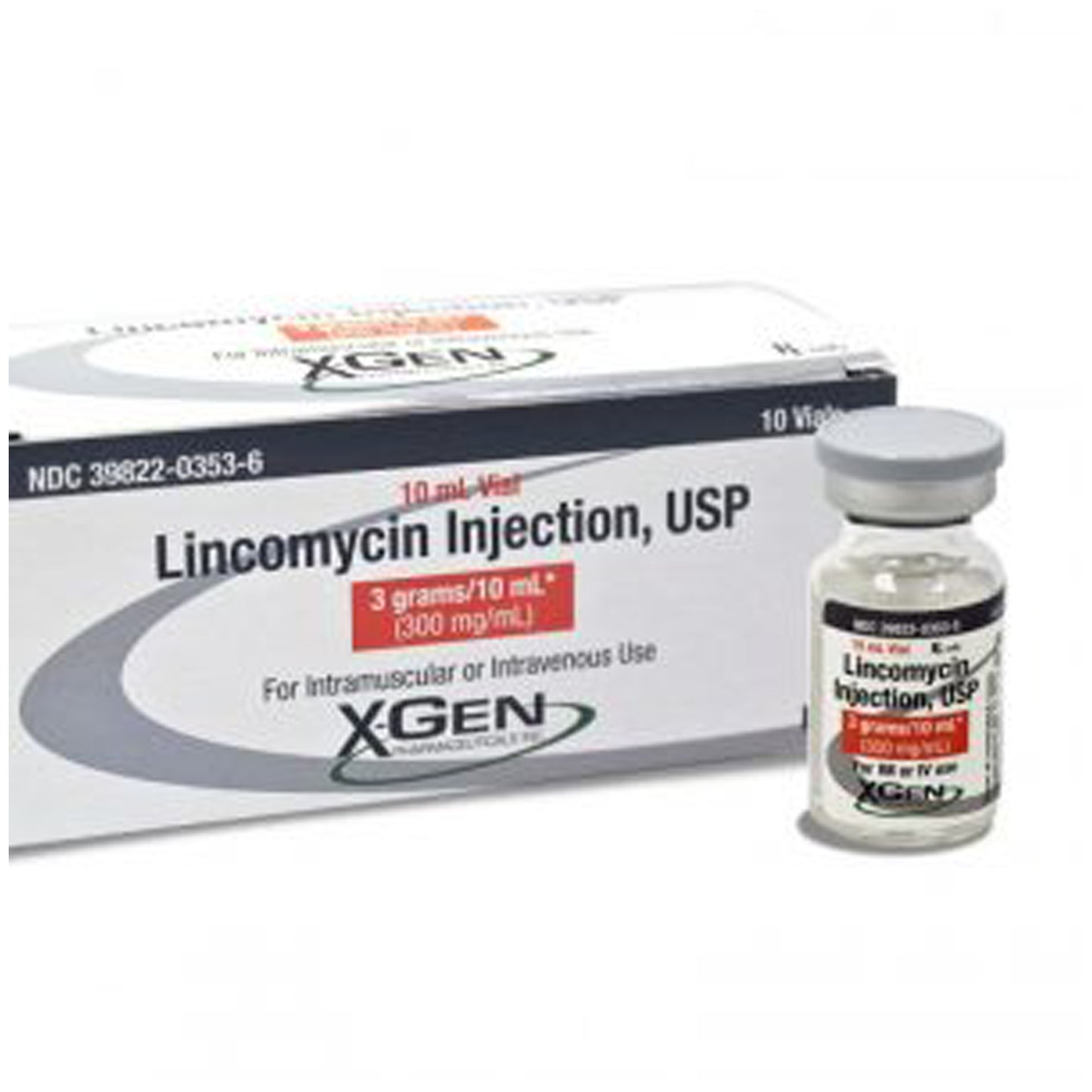 Lincomycin Injection, USP (3 grams/10 mL Vial) 300mg/mL, 10mL, 10/ctn (Rx) (US Only, Excluding IA, IN and ND (Product is Non-Returnable)