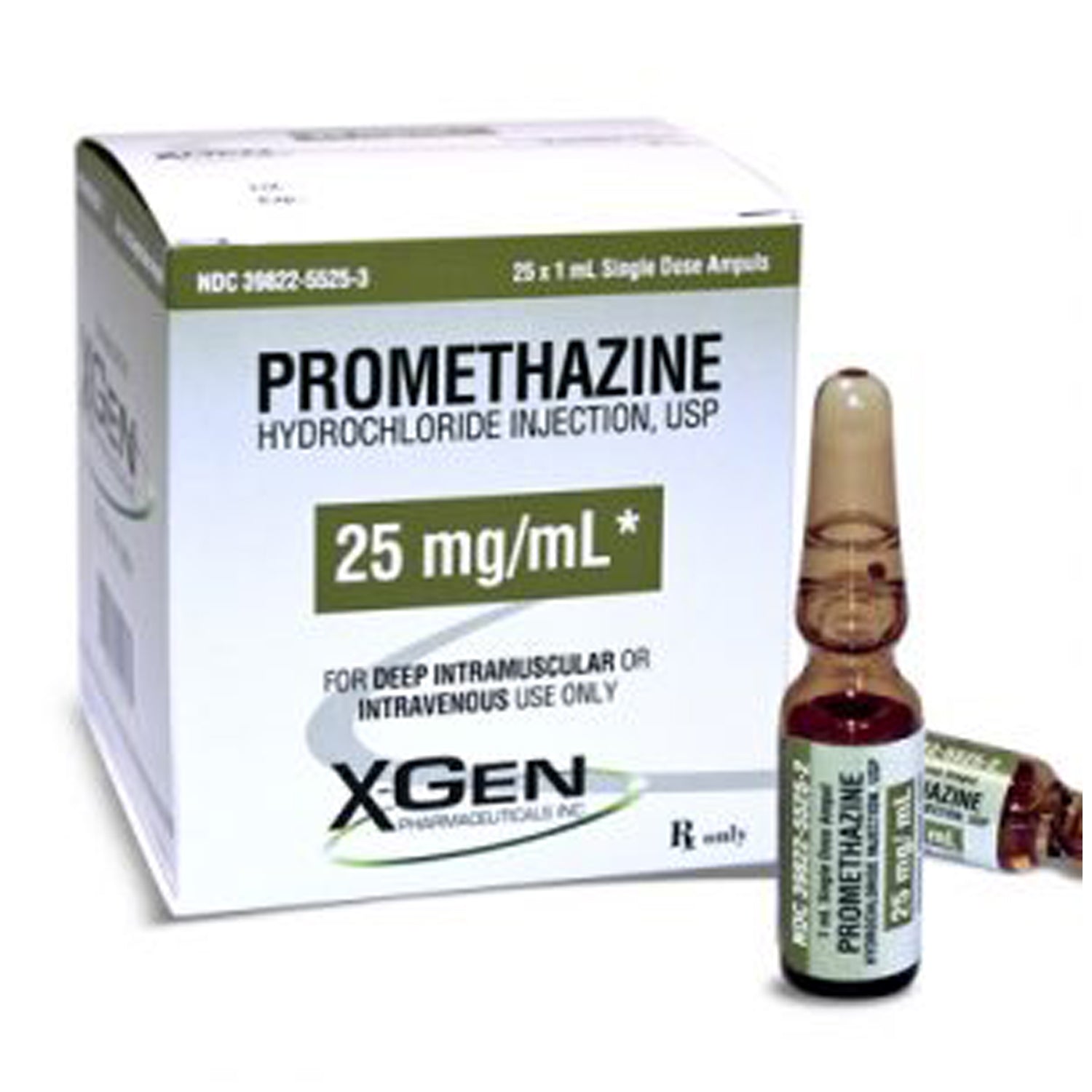 Promethazine Hydrochloride Injection, USP (25 mg/mL), Ampul, 1mL, 25/ctn (Rx) (US Only, Excluding IN and ND) (Product is Non-Returnable)