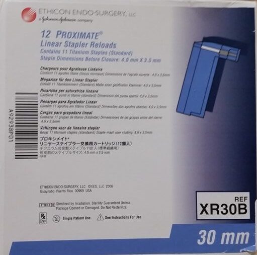 Reloads, TX Linear Staplers, Regular, Blue, 30mm, 3.5mm Leg, 12/bx (Continental US Only)