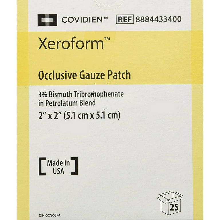 Petrolatum Gauze Dressing, 2" x 2" Patch Peelable Foil Packs, 150/cs (Continental US Only)