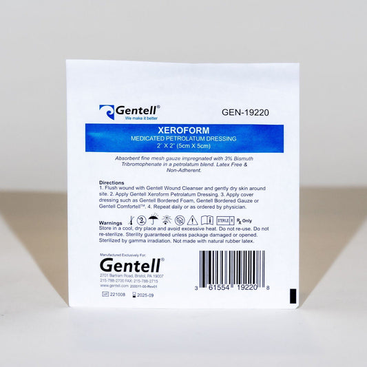 XeroForm Medicated Petrolatum Dressing, 2" x 2", 25/bx