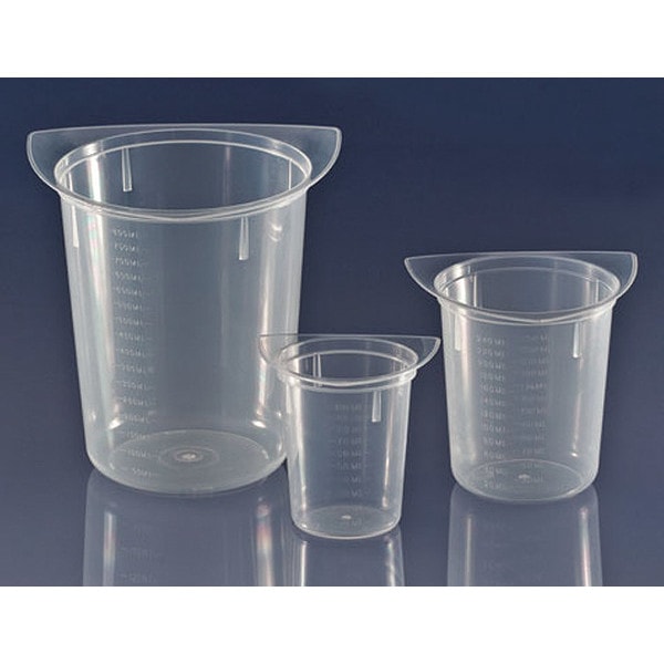 Tri-Corner Beaker, Clarified PP, 100 mL, 100/cs