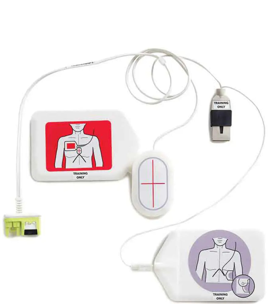 Electrode, Defibrillator, Training for Zoll CPR Stat-Padz, w/ Cable