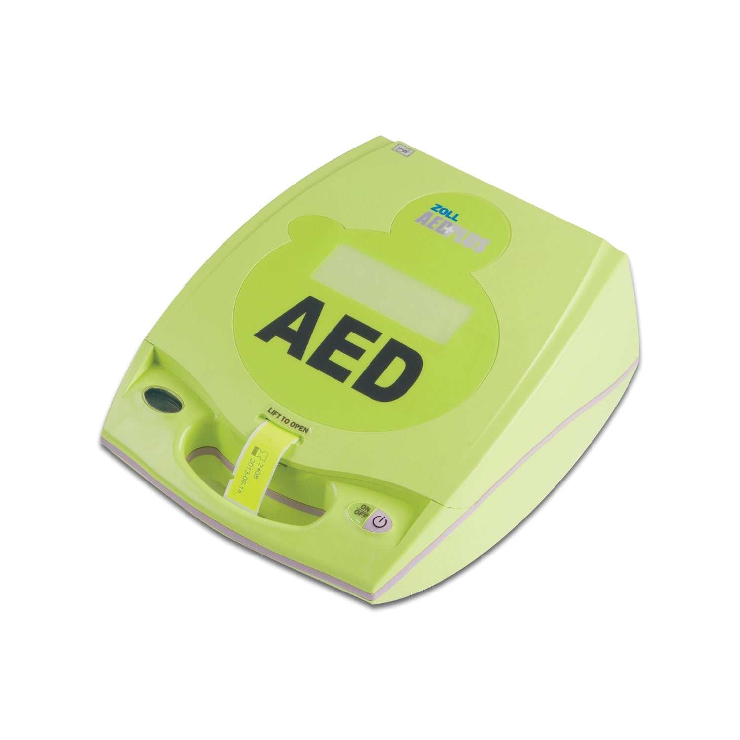 AED Plus Defibrillator with Professional Cover, (1) CPR-D Padz w/Accessory Pack, (1) Sleeve of Batteries, LCD Screen (displays voice prompts & device advisory messages, elapse time, shock count & chest compression graph), Voice Recording, Operators Guide, Carrying Case (Exclusive) & 5-Year Warranty (50 ea/plt) (090346) (Item is considered HAZMAT and cannot ship to AK, GU, HI, MP, PR, VI) (Not Available For Sale into Canada)