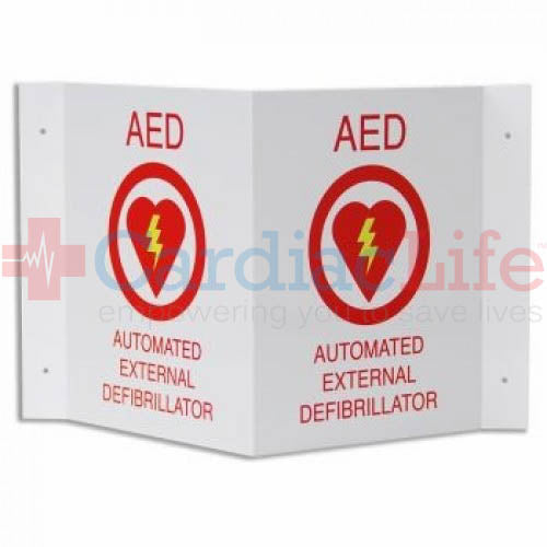 V-Shape AED Wall Sign (Part Number Change - COMING SOON)