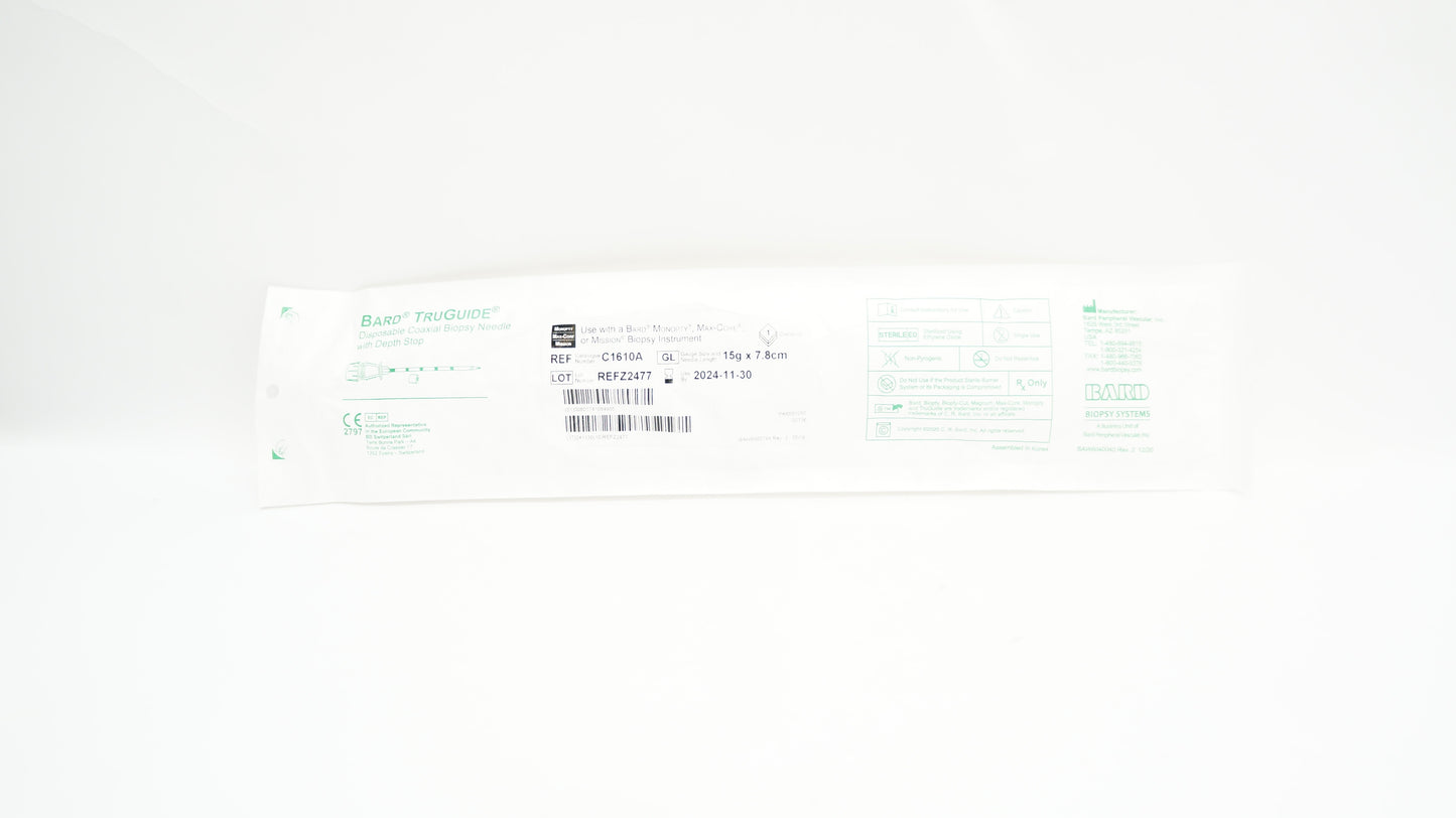 Truguide Coaxial Biopsy Needle, 15G x 7.8cm, 5/bx (Pricing Subject to Change without Prior Notification) (Continental US Only)