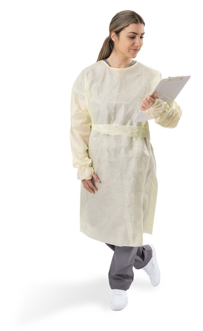 Ultra Isolation Gown, 7X-Large, White, 10/bg, 10 bg/cs