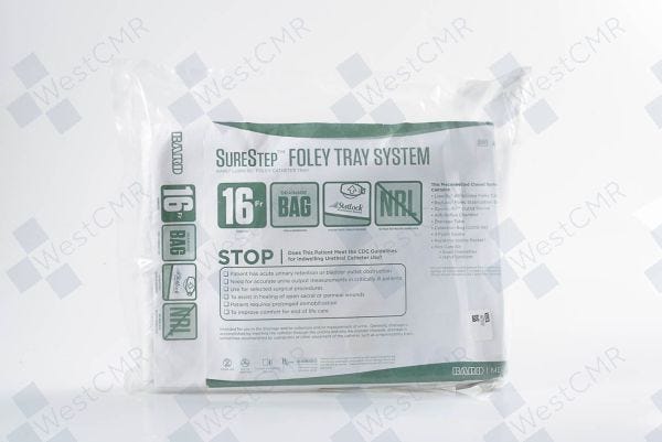SureStep Tray, LUBRI-SIL, Drainage Bag, Statlock Stabilization Device, 16FR, 10/cs (35 cs/plt) (US Only)