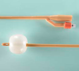 Foley Catheter, Uncoated, Silicone, 2-Way, 20 FR, 30cc, Latex Free (LF), 12/cs (US Only)