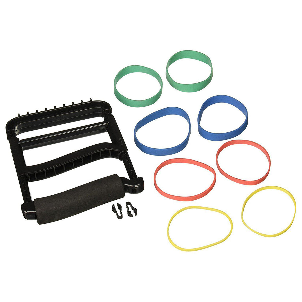 Rolyan Basic Ergonomic Hand Exerciser, Color Coded LF Rubberbands, X-Light, Yellow, 3oz/pk (US Only)