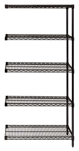 Wire Shelf, 36"W x 60"L, Black (DROP SHIP ONLY)