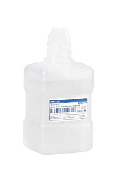 Sterile Water for Inhalation, USP, 500ml, 12/cs (Temporarily Unavailable for Sale)