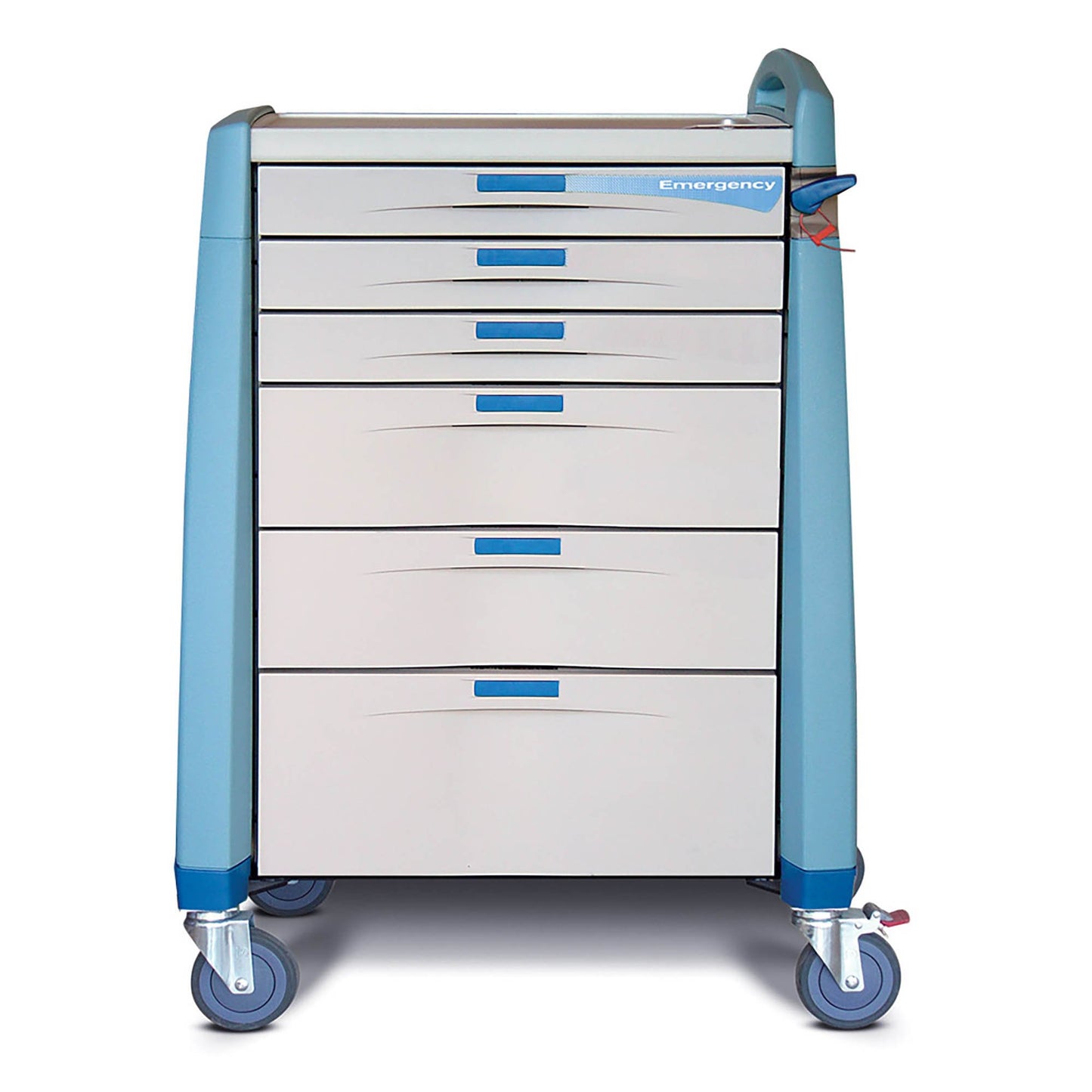 Avalo Medical Cart, Emergency, Standard, Blue, 43.5"(H)x24"(D)x31"(W) (DROP SHIP ONLY)