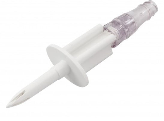 AMSAfe Needle-Free Connector, I.V. Bag Spike, 0.34ml PV, DEHP-Free, Latex-Free (LF), Sterile, 50/cs