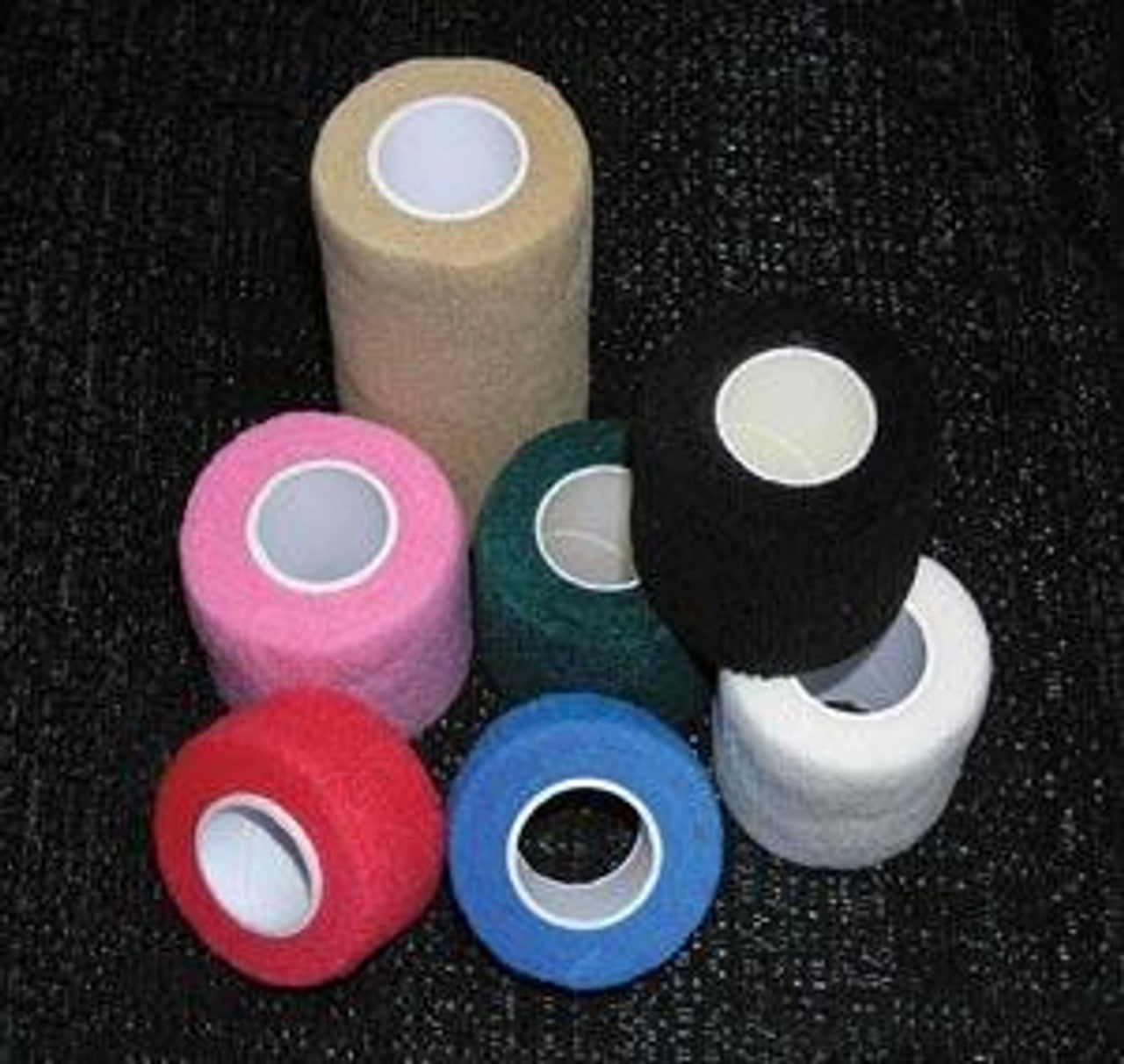 Cohesive Bandage, 1" x 5 yds, Non-Sterile, Assorted Colors: Red, Blue, White, Individually Wrapped, 72/bx