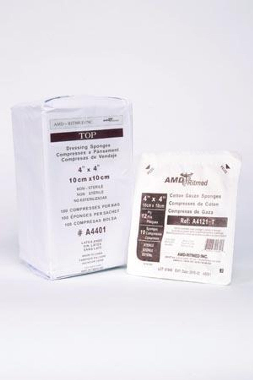 Gauze Sponge, 2" x 2", 8-Ply, Sterile, 2s, 50/bx, 30 bx/cs