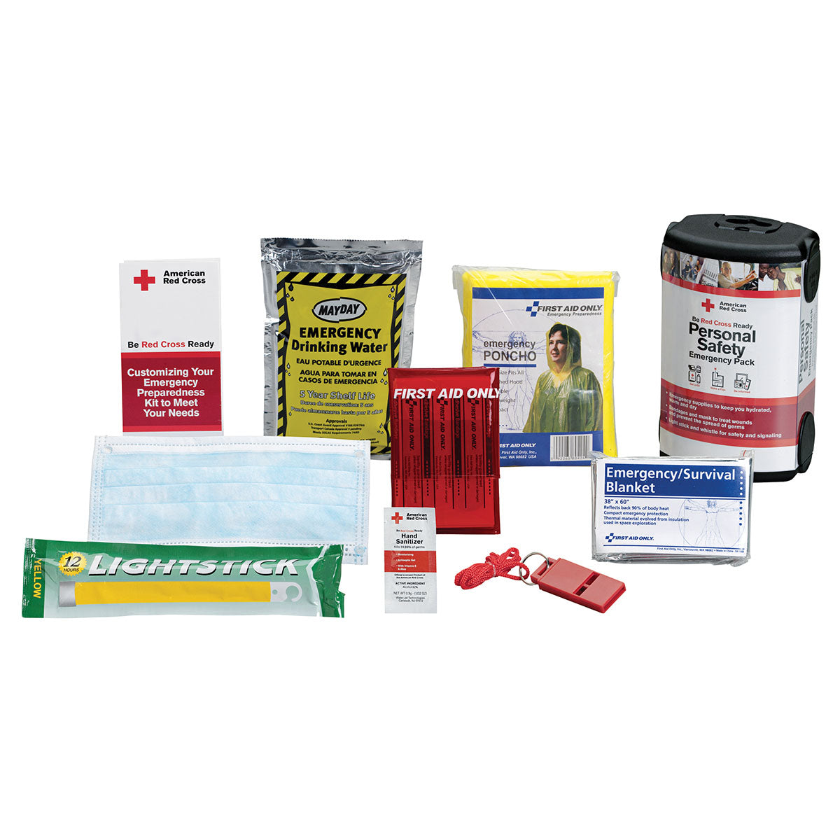 Personal Safety Emergency Pack (DROP SHIP ONLY - $150 Minimum Order)