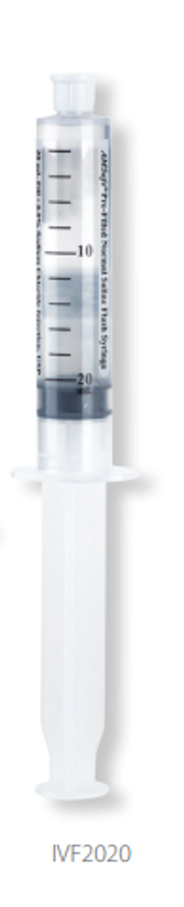 Pre-Filled Flush Syringe, Standard Dust Cover, 20ml 0.9% Sodium Chloride Fill in 20ml Syringe, 120/cs