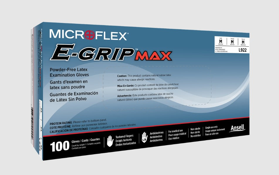 Exam Glove, Latex, X-Small (5_ - 6.0), 100/bx, 10 bx/cs (US Only)
