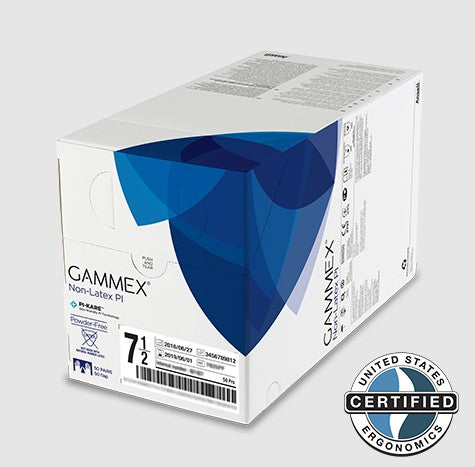 Gammex PI Globe, Polyisoprene, Size 6.5, Powder-Free, White, Non-Latex, 50 pr/bx, 4 bx/cs (US Only) (For Sale to Authorized NovaPlus Customers Only)