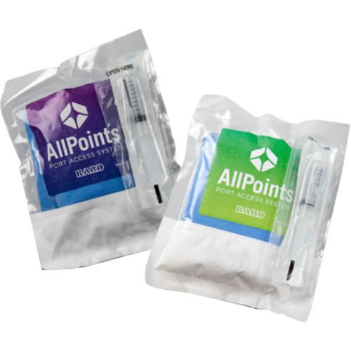 Port Access System, SafeStep Huber Needle Set, GuardIVa Dressing, 20G x 1, 10/cs