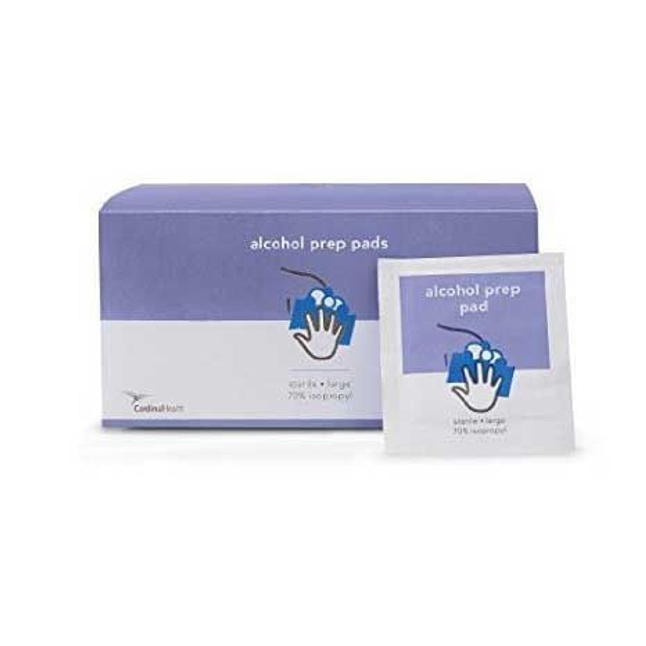 70% Isopropyl Alcohol Prep Pad, Compatible with CHG, Medium, Individually Packaged, 100/bx, 40 bx/cs (Continental US Only) (Item is considered HAZMAT and cannot ship via Air or to AK, GU, HI, MP, PR, VI)