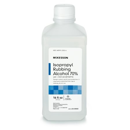 Antiseptic Isopropyl Alcohol McKesson Brand Topical Liquid 16 oz. Bottle, 12/cs (23-D0022)