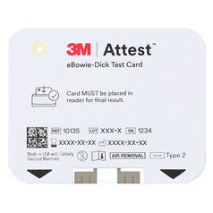3M Attest eBowie-Dick Test Card, 10135, 30/bg, 1 bg/cs