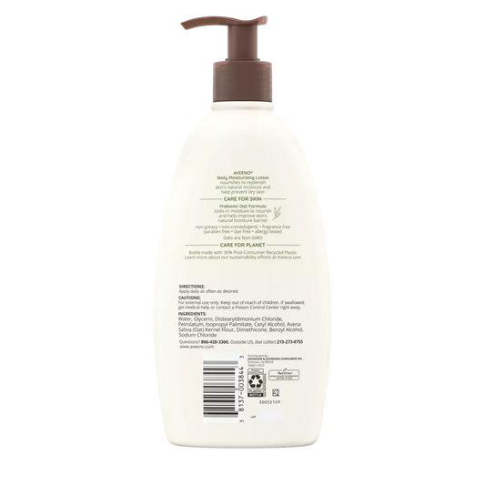 Daily Moisturizing Lotion, Fragrance Free, 18 fl oz, 3/bx, 4 bx/cs (Continental US+HI Only) (Pricing Subject to Change without Prior Notification)