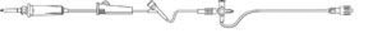Anesthesia IV Set, Triple Swabbable Port, SAFEPORT, In-Line Backcheck Valve, SPIN-LOCK Connector, 20.3" Length, 1.9 ml Priming Volume, 50/cs (Rx) (Item is Non-Returnable) (Continental US+HI Only, Excluding IN and ND)