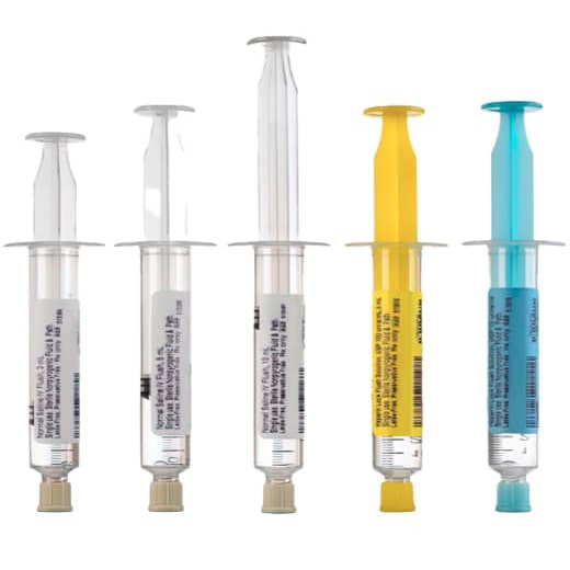 Syringe, Pre-Filled Heparin 100 Units Per mL, 5mL (in 10mL Syringe) (Rx) (Item is Non-Returnable), 1000/cs (Continental US+HI Only, Excluding IN and ND) (Temporarily Unavailable for Sale)