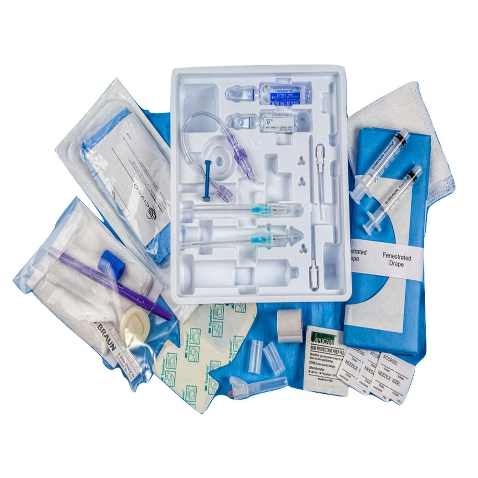 Peripheral IV Catheter Insertion Kits, 20G x 1-3/4 in., CareSite Extension set with Caresite Luer Access Device, and Ultra Sound Gel/Transducer Cover, 10/cs (Rx) (Continental US+HI Only)