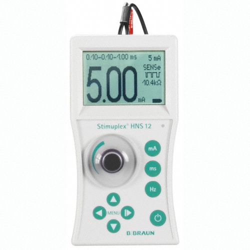 STIMUPLEX HNS12 Nerve Stimulator with SENSe, Four-Pin Electrode Connecting Cable, 9V Battery, Testing Resistor & Operation Manual in Carrying Case, 1/cs (Rx) (Continental US+HI Only)  (DROP SHIP ONLY)