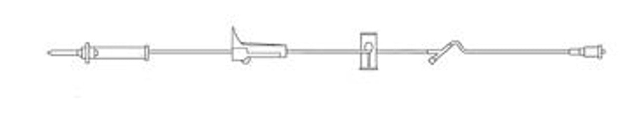 IV Administration Set, Caresite, 111", 15 drop/ml, 24/cs (Rx) (Continental US+HI Only)