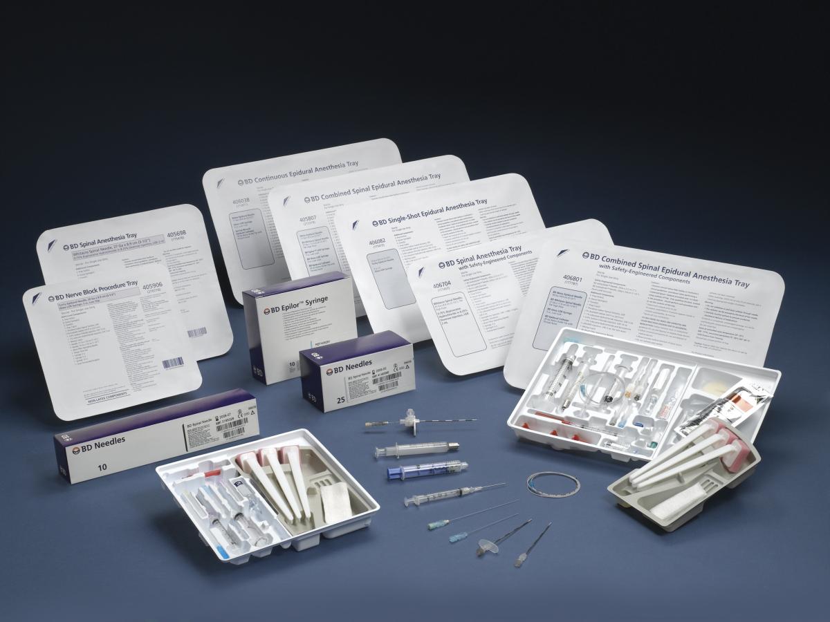Spinal Tray Contains: 25G x 3_" Whitacre High Flow Pencil Point Spinal Needle, Bupivacaine HCL (0.75%) with Dextrose (8.25%) 2mL, Lidocaine HCL (1%) 5mL, 21G x 1_" Needle, 25G x 1" Needle, 18G x 1_" Filter Needle Blunt Tip, 20G x 1_" Introducer Needle, 3mL Syringe LS, 5mL Glaspak Syringe LS, Drape (Rx), 10/cs (Item is Short Dated - Less than 180 Days) (Temp Sensitive; Non-Returnable) (Continental US Only) (Drop Ship Requires Pre-Approval)