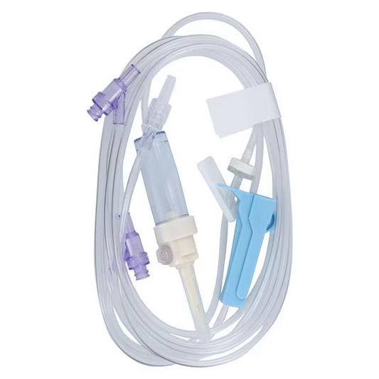 IV Administration Set Needleless Injection Site 105" 15 Drops/mL Ea, 50 EA/CA(5700887)