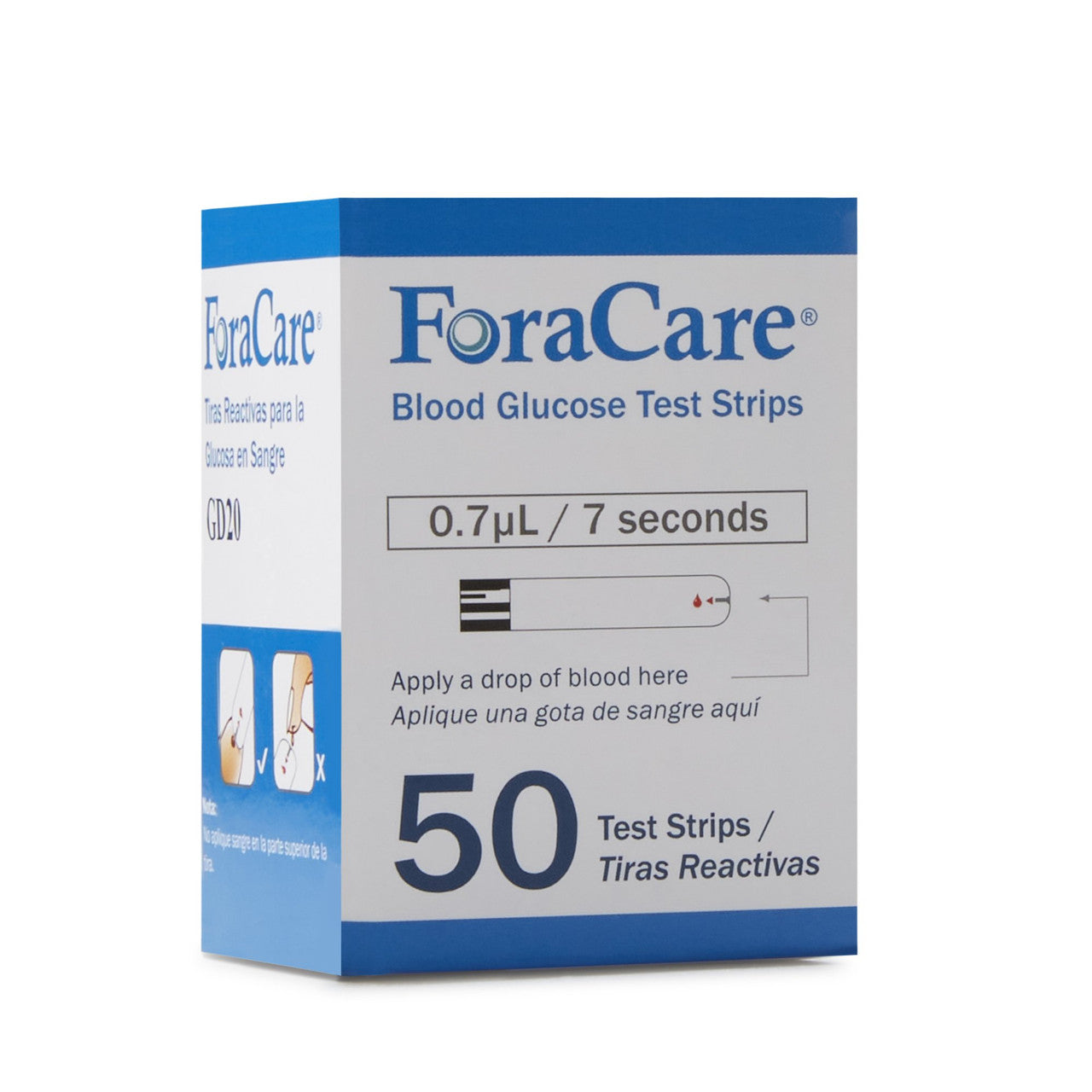 ForaCare Glucose Control Solutions, 2 x2.5 ml (Includes: Normal Solution and High Solution)