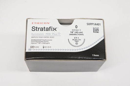 STRATAFIX Symmetric PDS Plus Suture, Size 0, Violet, CT-1, 45 cm, 12/bx (Continental US Only)