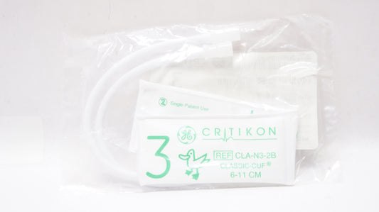 Cuff, Size 3, 2-Tube Neo-Snap Connector, Green, 20/pk (Continental US Only)