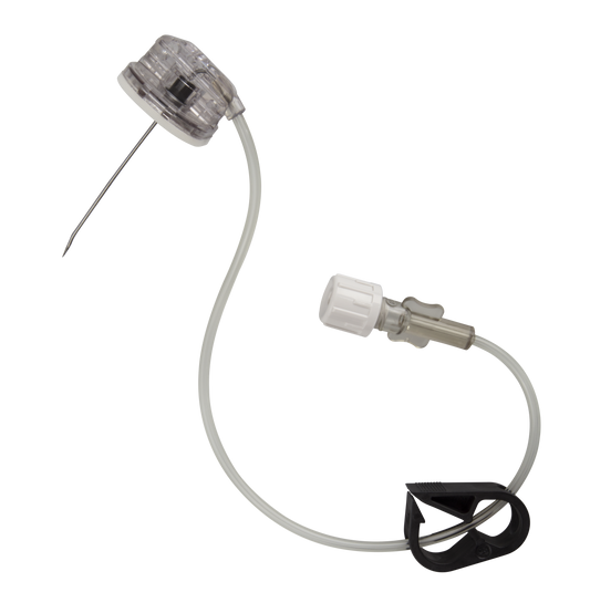 SafeStep Huber Needle Set without Y-Injection Site, 22G x 1.5", 25/pk (Continental US Only) (Drop Ship Requires Pre-Approval)