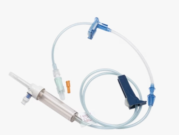 Alaris Pump Module Set, Non-Vented, Needle-Free, Valve Bag, Access Port, Low Sorbing, Roller Clamp, Texium Closed Male Luer, 20 drop/L, 47" Length, 14 ml PV, Not Made with DEHP, Sterile, 20/cs (Continental US Only) (Drop Ship Requires Pre-Approval)
